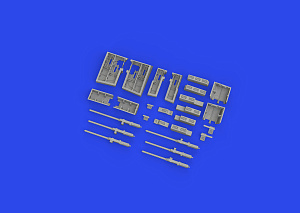 Additions (3D resin printing) 1/48 Grumman F4F-4 gun bays (3D-Printed) (designed to be used with Eduard kits)