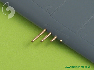 Aircraft detailing sets (brass) 1/72 Republic P-47D Thunderbolt .50 Browning M2 barrels (8pcs) 