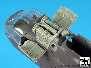 Additions (3D resin printing) 1/48 Westland Sea King HC.4 engines (designed to be used with Airfix kits)