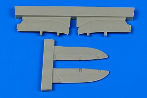 Additions (3D resin printing) 1/72 Polikarpov I-153 Chaika control surfaces (designed to be used with ICM kits) 