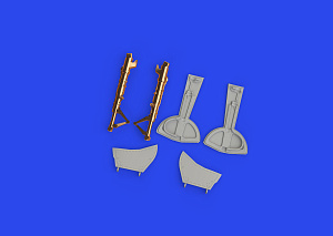 Aircraft detailing sets (metal) 1/48  Messerschmitt Bf-109K-4 undercarriage legs BRONZE (designed to be used with Eduard kits) 