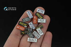 Western U.S. License Plates 1950-1960 Pt.1 (All kits) (with metal base)