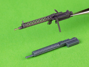 Aircraft detailing sets (resin) 1/48 German WW I machine gun Spandau LMG 08/15 (2 pcs) - with LONG charging handle - complete guns incl. 3D resin & brass parts