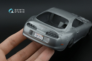 Toyota Supra A80 Export-spec 3D-Printed & coloured Interior on decal paper (Tamiya) (with metal sticker parts)