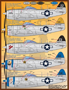 Decal 1/48 Colors and Markings of Republic P-47N Thunderbolt (Furball Aero-Design)