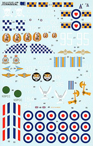 Decal 1/32 BAe Hawk T.1A Late overall black schemes (11) (Xtradecal)