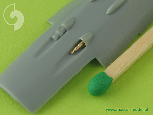 Aircraft detailing sets (brass) 1/72 Focke-Wulf Fw-190A-6 armament set (MG.17, MG.151 barrel tips) and Pitot Tube 