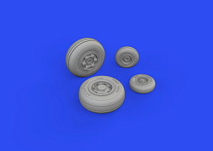 Additions (3D resin printing) 1/72 Panavia Tornado wheels with weighted tyre effect (designed be used with Revell kits) 