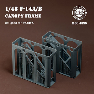 Additions (3D resin printing) 1/48 Grumman F-14A/F-14B Tomcat canopy frame (designed to be used with Tamiya kits) (MCC)