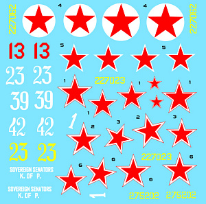 Decal 1/48 P-47 Red Stars (Colibri Decals)