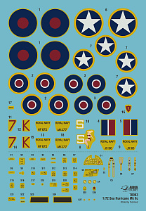 Model kit 1/72 Sea Hurricane Mk.IIc (3x camo) (Arma Hobby)