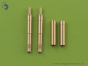 Aircraft detailing sets (brass) 1/32 German aircraft machine gun Mk.108 (30mm) barrels and blast tubes (2pcs) 