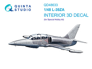 L-39ZA 3D-Printed & coloured Interior on decal paper (Special Hobby)