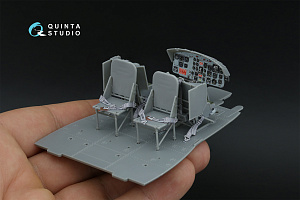 UH-1B 3D-Printed & coloured Interior on decal paper (Trumpeter)