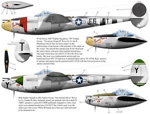 Decal 1/72 Lockheed P-38J Lightnings Wicked Women P-38 Lightnings (Bombshell)