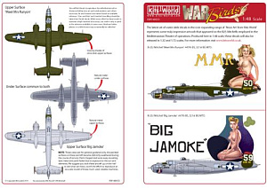 Decal 1/48 North-American B-25J Mitchell - Corsica (Kits-World)