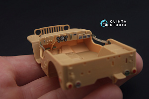 Willys MB 3D-Printed & coloured Interior on decal paper (for all kit)