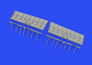 Additions (3D resin printing) 1/48 Mitsubishi A6M3 Zero Type 32 landing flaps 3D-Printed (designed to be used with Eduard kits) 