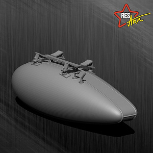 Additions (3D resin printing) 1/48 Fuel tank 100 gal. P-47 Thunderbolts (RESArm)