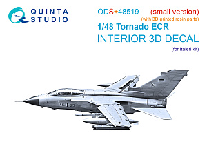 Tornado ECR 3D-Printed & coloured Interior on decal paper (Italeri) (small version) (with 3D-printed resin parts)