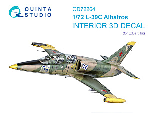 L-39C Albatros 3D-Printed & coloured Interior on decal paper (Eduard)
