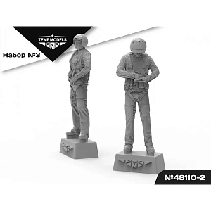 Figures (resin) 1/48 MODERN PILOTS RUSSIA AIR FORCE (SIRIYA, SMO) SET No. 3-2 (Temp Models)