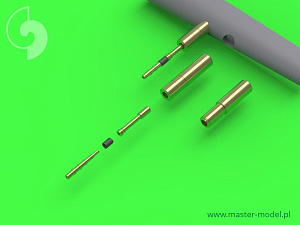 Aircraft detailing sets (brass) 1/72 Fairey Firefly-Hispano 20mm cannons with uncovered barrels 