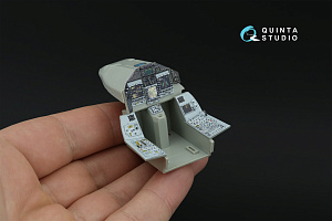 Eurofighter Typhoon Single-seater (Powered-up Displays) 3D-Printed & coloured Interior on decal paper (Trumpeter) (Small version)