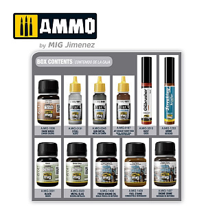 SUPER PACK Weathering for Engines(Ammo Mig)