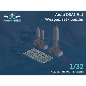 Additions (3D resin printing) 1/32 Aichi D3A1 Val Weapon set (bombs) (designed to be used with Infinity Models kits)