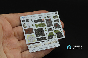 SBD-2 Dauntless Pilot's Cockpit  3D-Printed & coloured Interior on decal paper (Trumpeter)