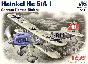 Model kit 1/72 Heinkel He-51A-1 (ICM)