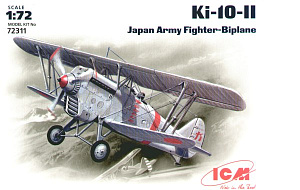 Model kit 1/72 Ki-10-II Japan Army Fighter Biplane (ICM)
