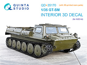 GT-SM 3D-Printed & coloured Interior on decal paper (AVD) (with 3D-printed resin parts) 