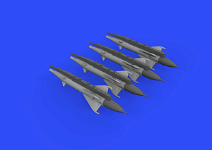 Additions (3D resin printing) 1/72 Mikoyan MiG-21MF armament (designed to be used with Eduard kits)