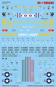 Decal 1/72 Grumman OV-1 Mohawk (Caracal Models)