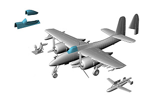 Model kit 1/72 Grumman F7F-2D Tigercat drone control (FLY)