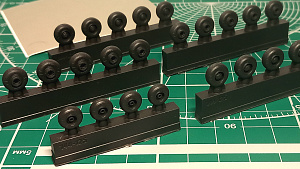 Additions (3D resin printing) 1/144 Chassis wheels under load for the An-124 model + Masks (Amigo Models) 