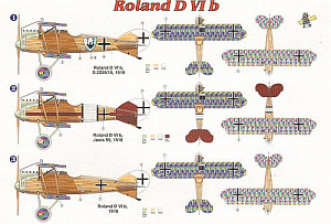 Model kit 1/48 Roland D.VIb with Mercedes-Benz Bz III engine (FLY)