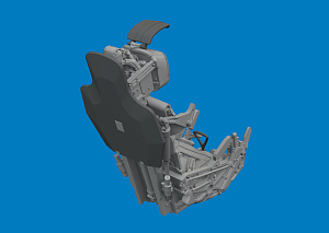 Additions (3D resin printing) 1/48 Mikoyan MiG-21F ejection seat with integral seat belts 3D-Printed 1/48 (designed to be used with Eduard kits)