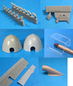 Additions (cast) 1/48 Bf 109F-2 Correction Set  (for Zvezda) (Vector) 