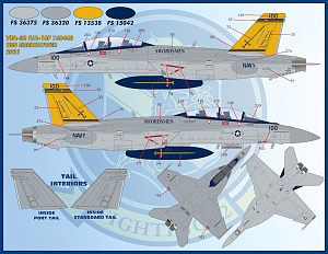 Decal 1/48Air Wing All-Stars Super Hornets Part IV (Furball Aero-Design)
