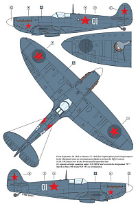 Decal 1/48 Supermarine Spitfire Mk.VB/PR Mk.IV Lend-Lease Supermarine Spitfire (AML)