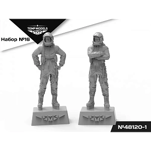 Figures (resin) 1/48 VMSK PILOTS (GSH-6) SET No. 16-1 (Temp Models)