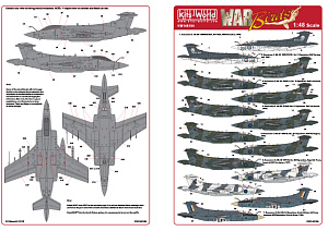 Decal 1/48 Blackburn Buccaneers S. Mk 2 Mk2A Mk2B (Kits-World)