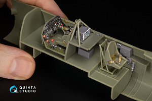 Vultee Mk.II Vengeance 3D-Printed & coloured Interior on decal paper (Dora Wings) (with 3D-printed resin parts)