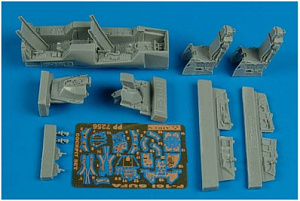 Additions (3D resin printing) 1/72 Lockheed-Martin F-16I Sufa 'Storm' Fighting Falcon cockpit set (designed to be used with Hasegawa kits) 