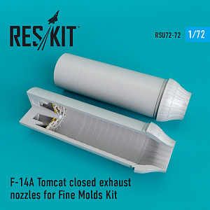 Additions (3D resin printing) 1/72 Grumman F-14A Tomcat closed exhaust nozzles (ResKit)