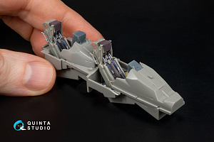 Dassault Rafale B 3D-Printed & coloured Interior on decal paper  (Revell) (with 3D-printed resin parts)