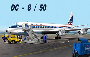 Aircraft kits 1/72 Douglas DC-8-50 Delta Air Lines (Mach 2)